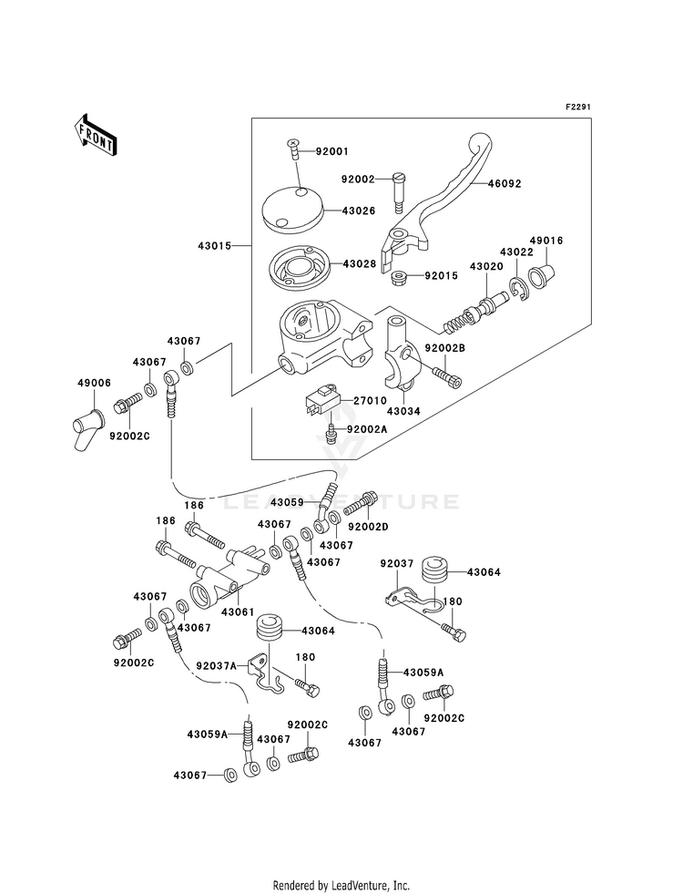 Front Master Cylinder (P20) Schematic