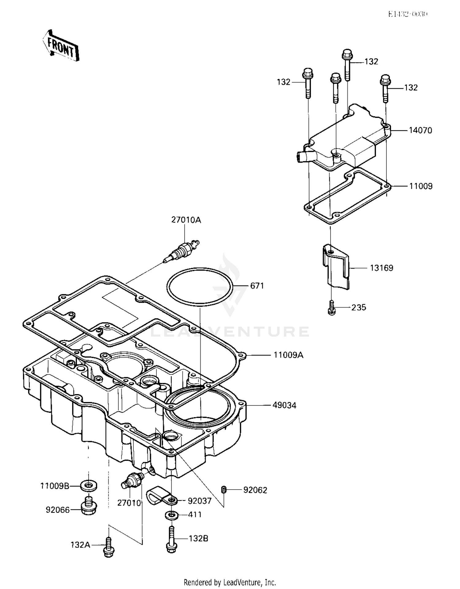 BREATHER COVER/OIL PAN