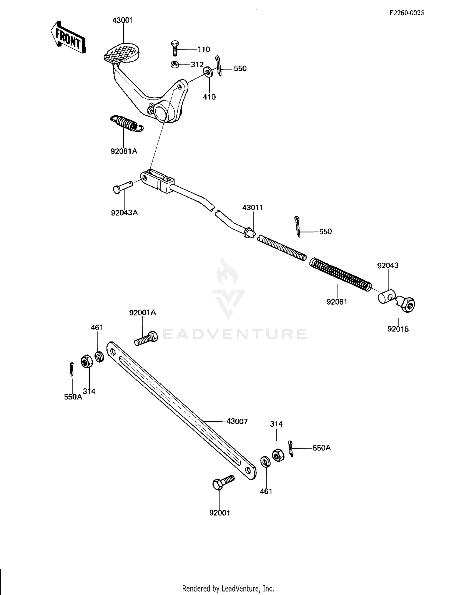 BRAKE PEDAL/TORQUE LINK