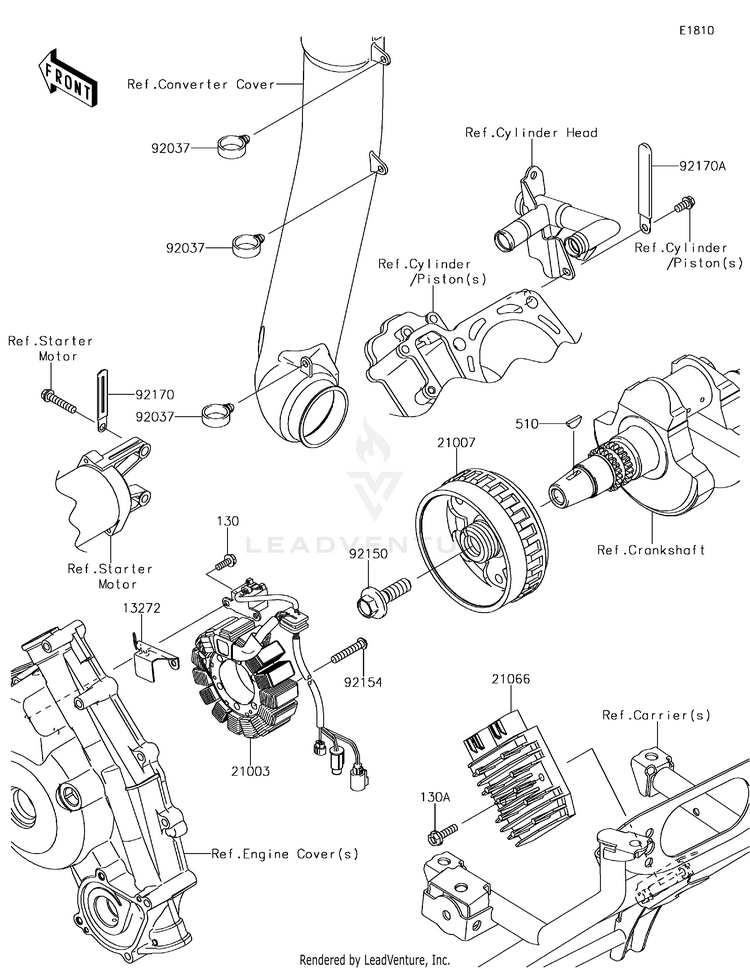 Generator KVF750GGF Brute Force 750 4x4i EPS (2016) Schematic