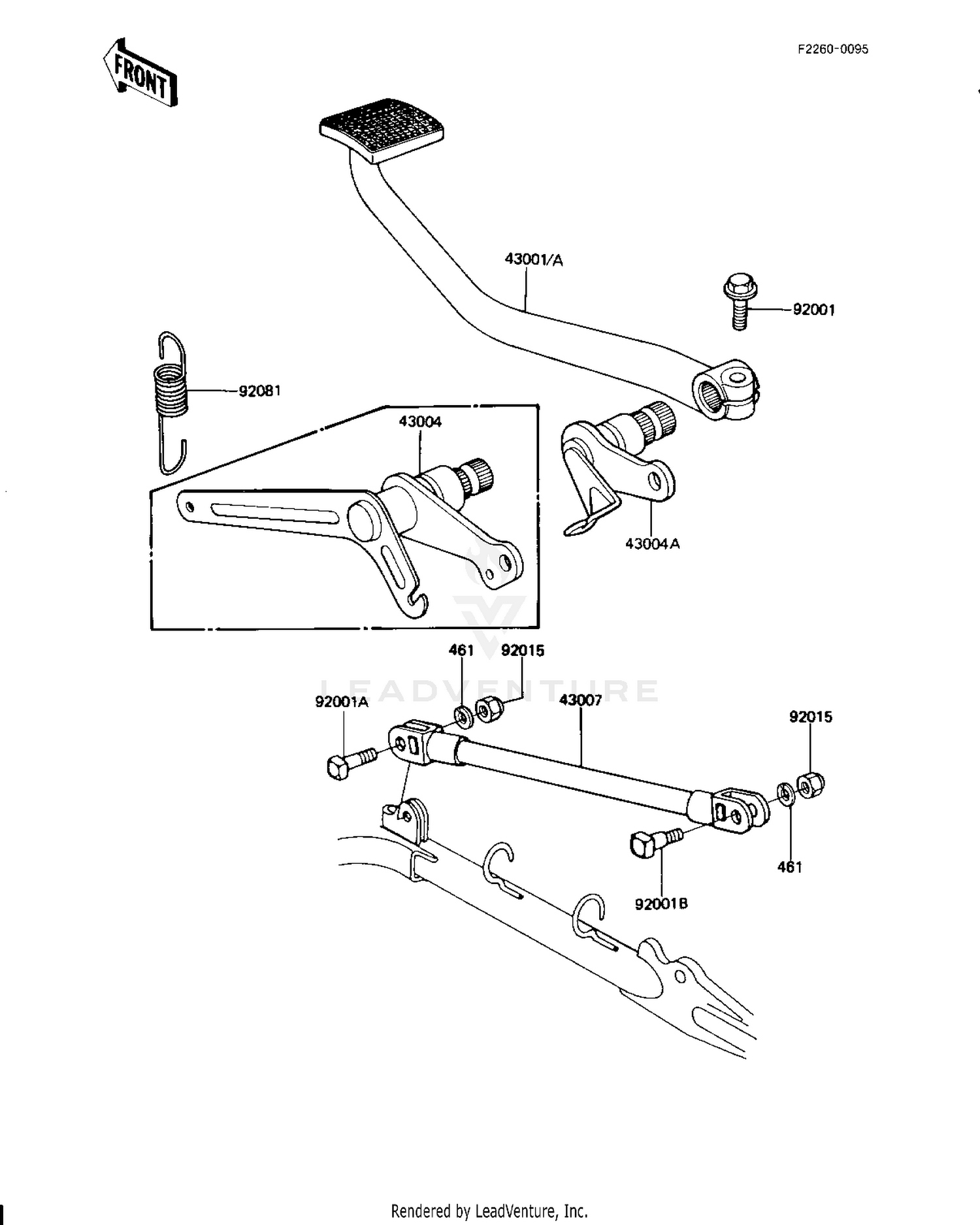 BRAKE PEDAL/TORQUE LINK