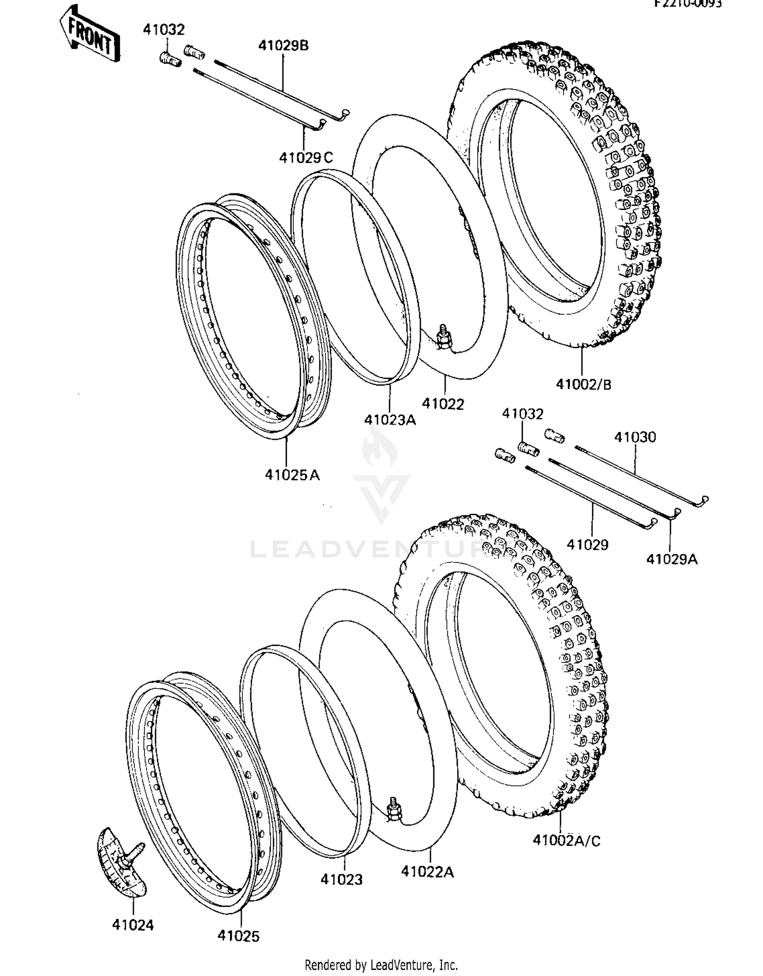 WHEELS/TIRES ('84 KX80-E2)