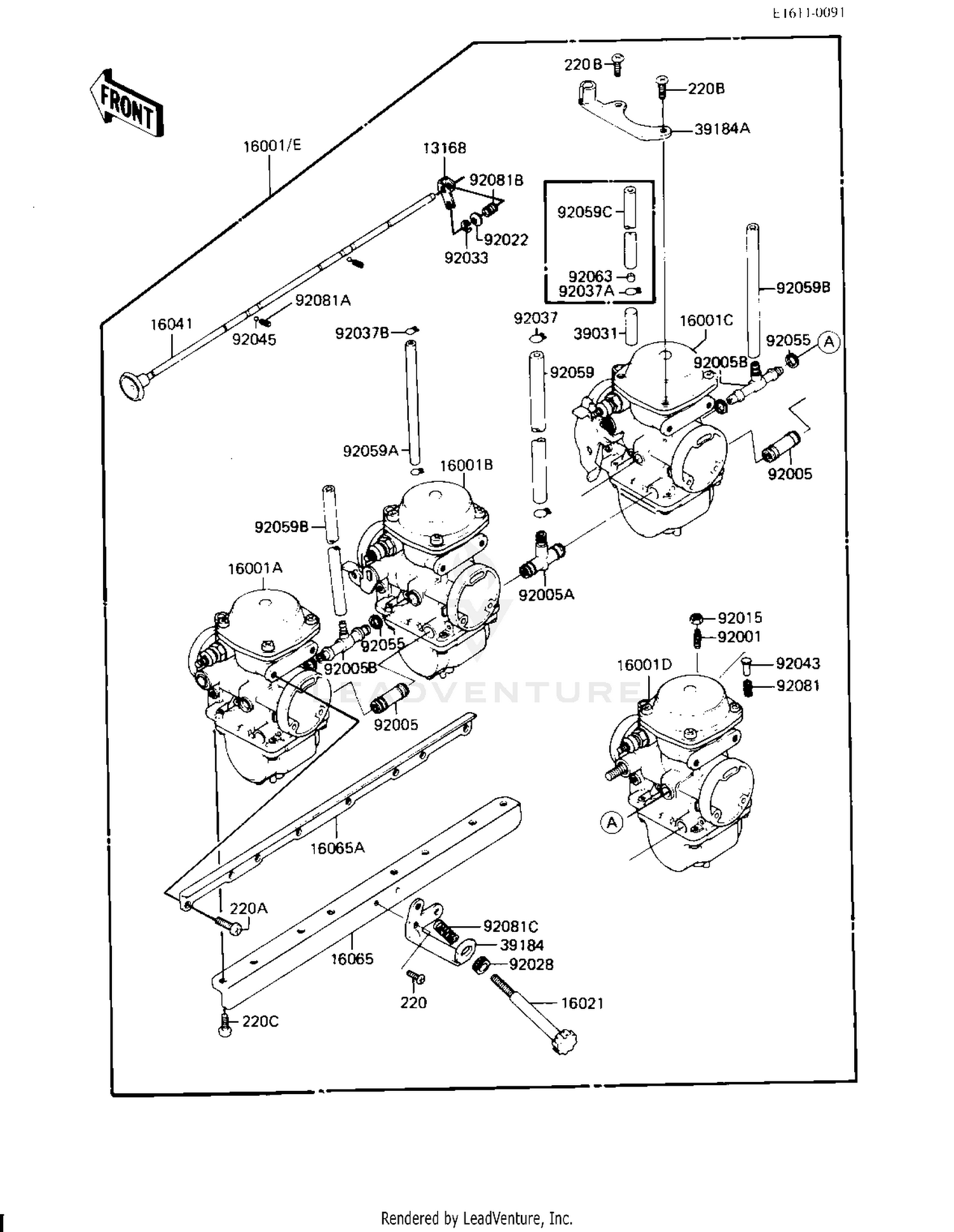 CARBURETOR ASSY ('83 H3)