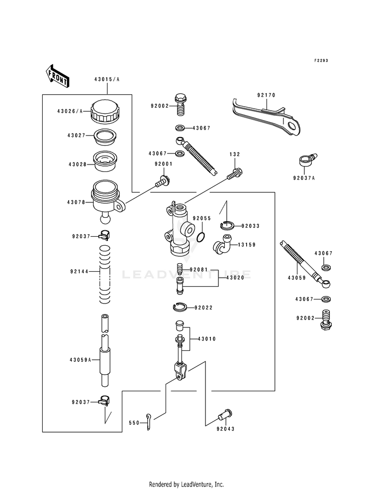 Rear Master Cylinder Schematic