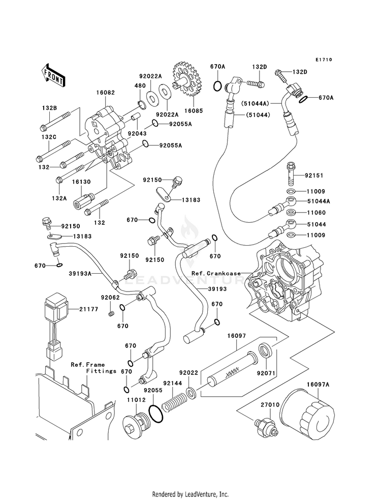 Oil Pump/Oil Filter Schematic