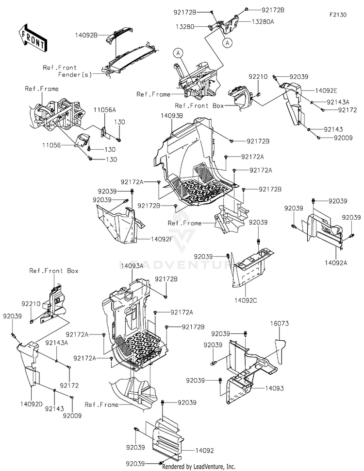 Frame Fittings(Front) Schematic