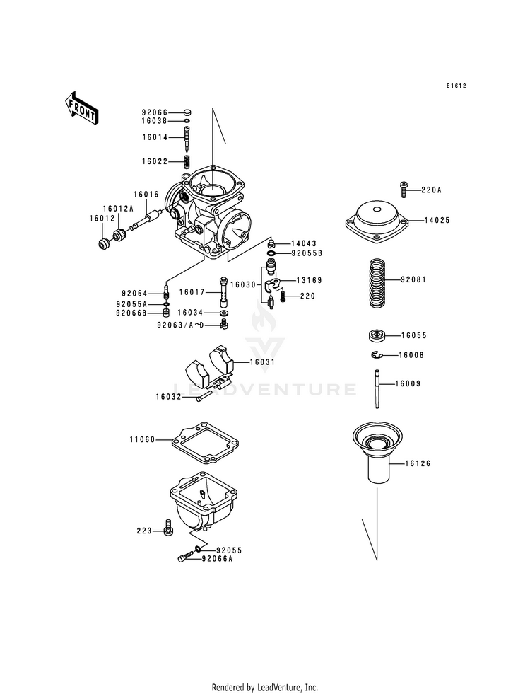 Carburetor Parts Schematic