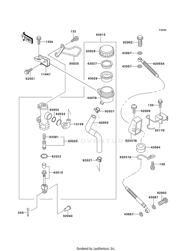 Rear Master Cylinder Schematic