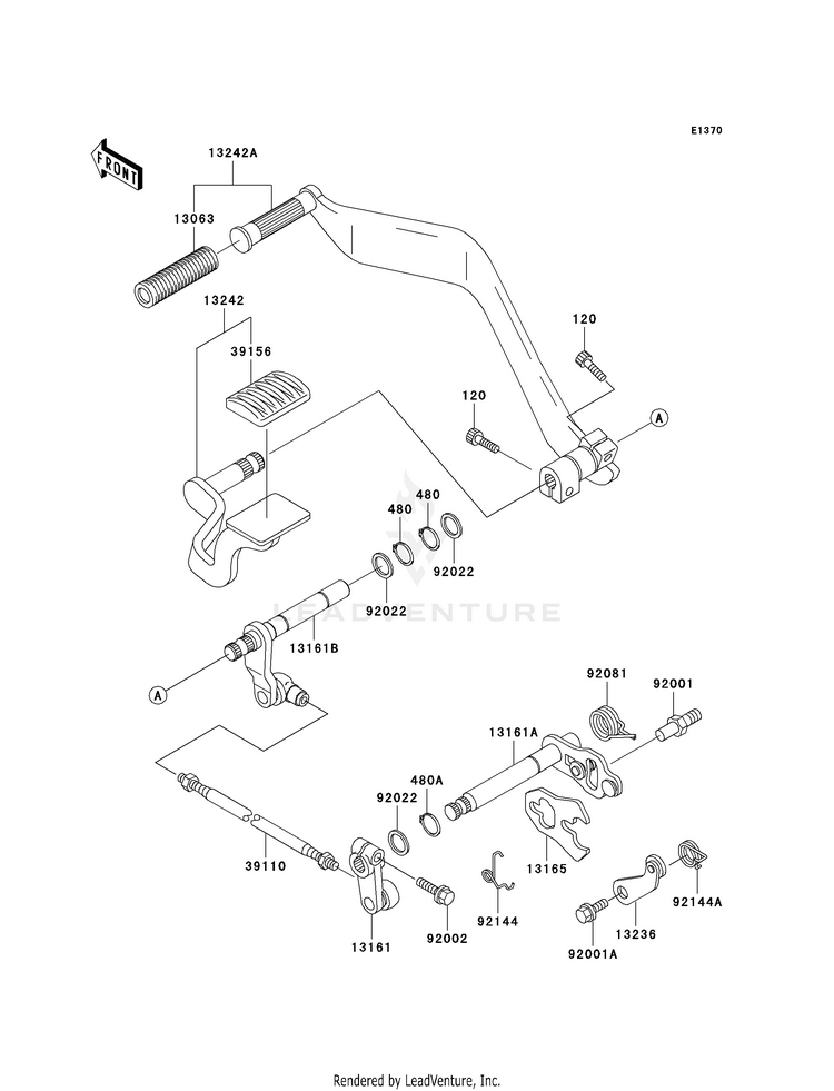Gear Change Mechanism Schematic