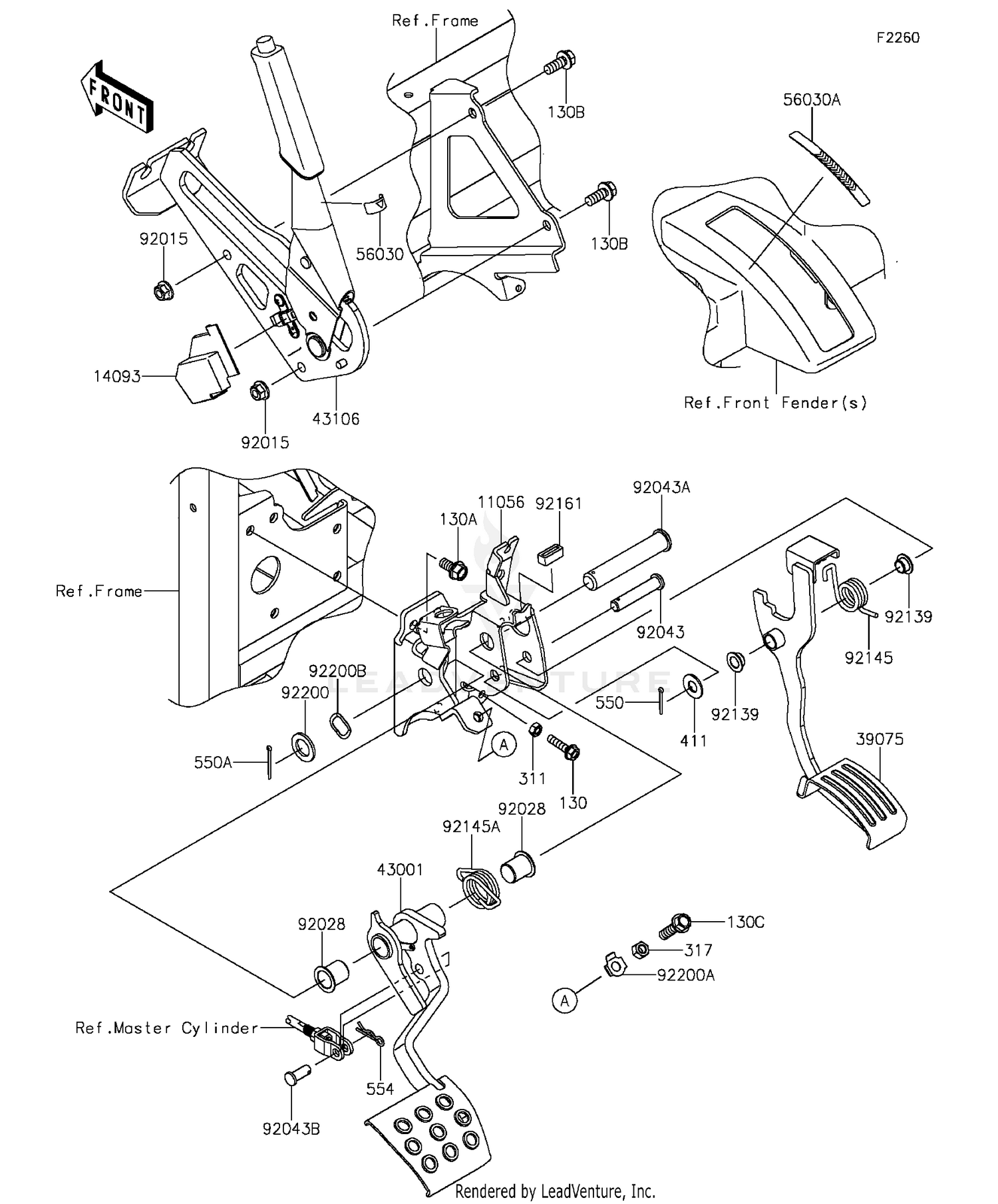 Brake Pedal/Throttle Lever