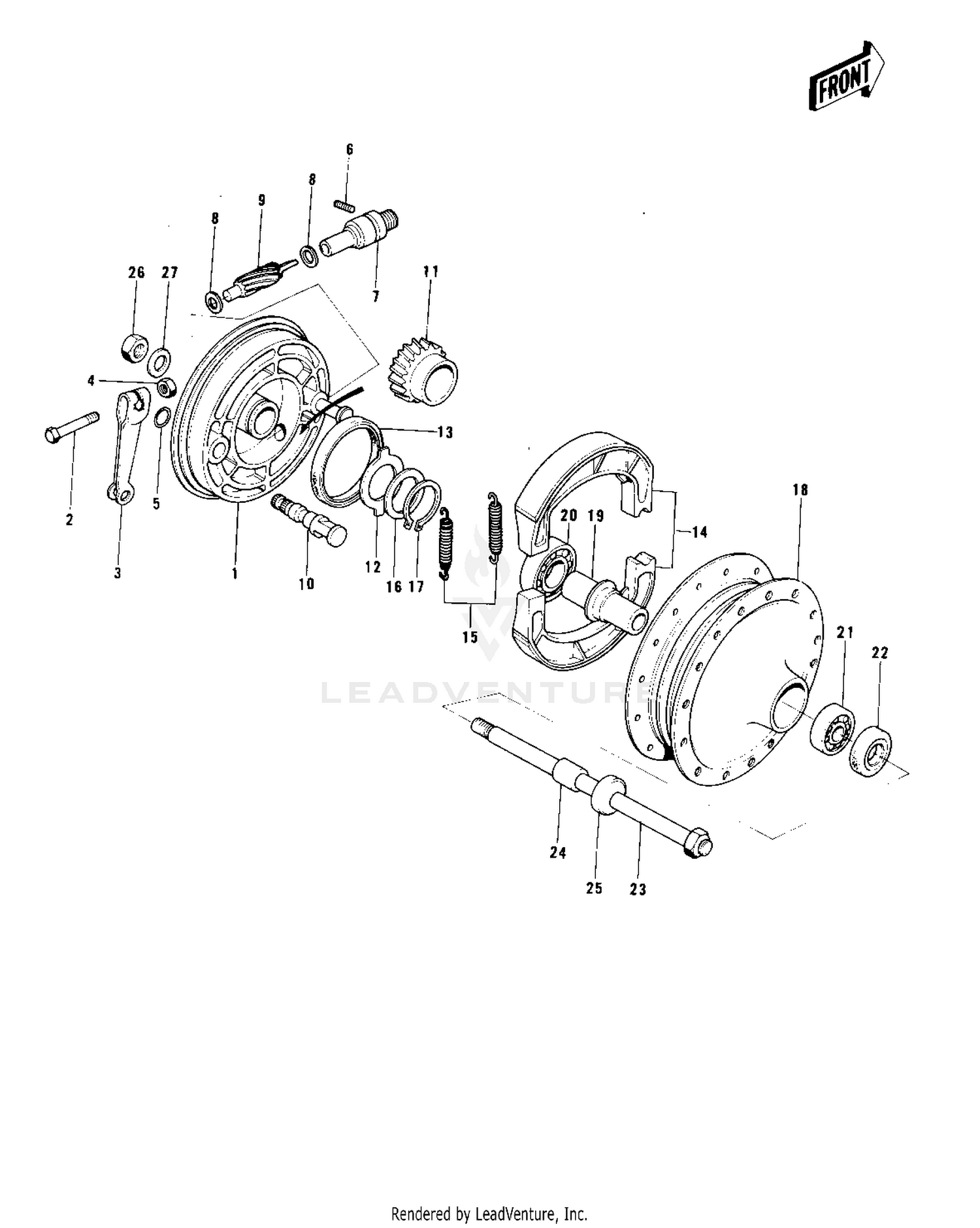 FRONT HUB/BRAKE (MC1)