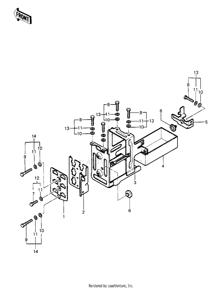 Battery Case/Electro Bracket Schematic
