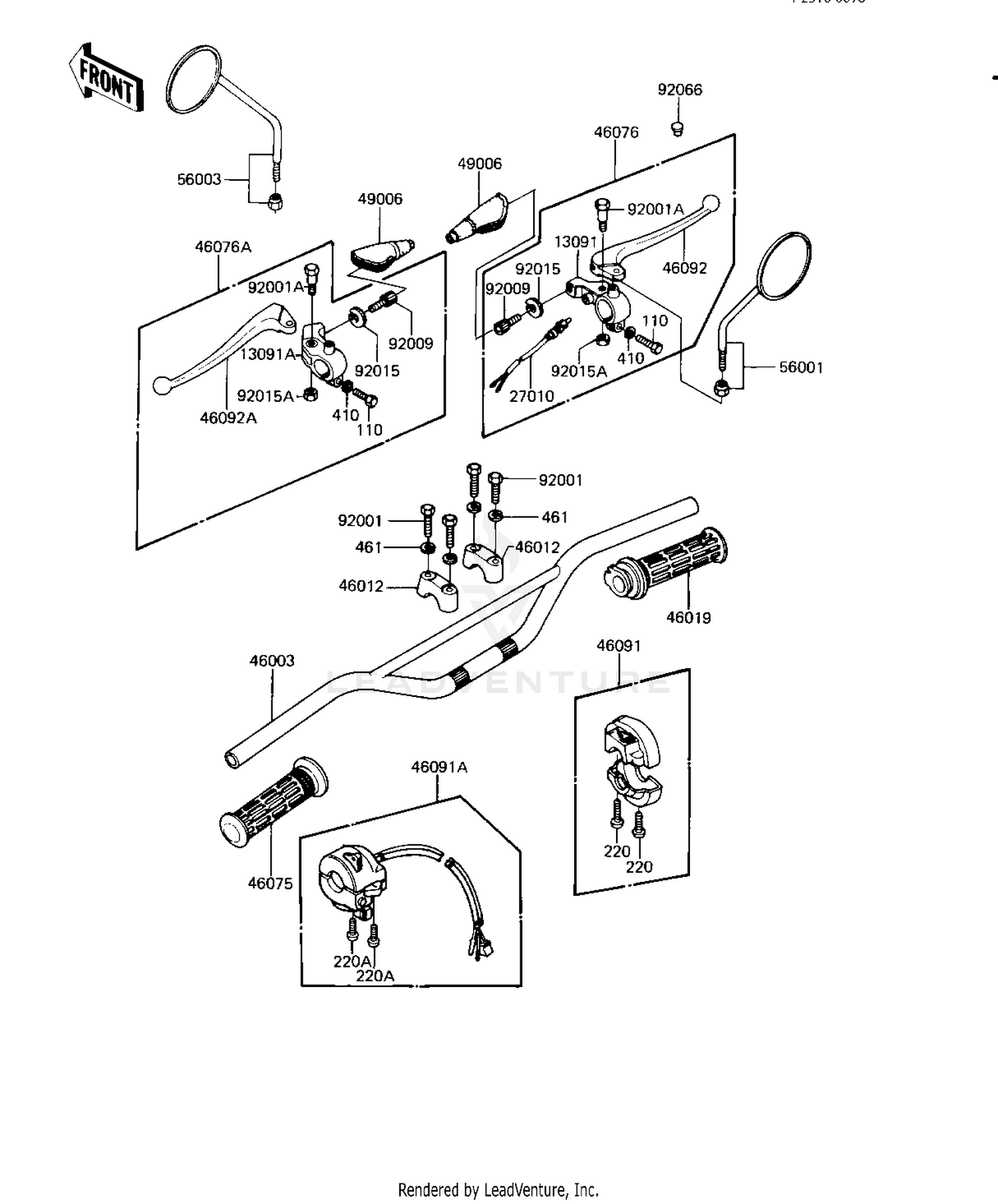 HANDLEBAR ('82-'83 A9/A10)