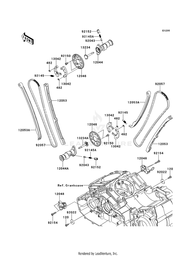 Camshaft(S)/Tensioner Schematic