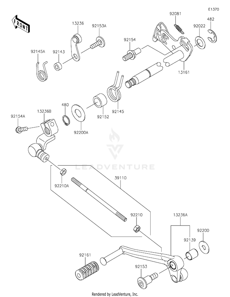 Gear Change Mechanism Schematic