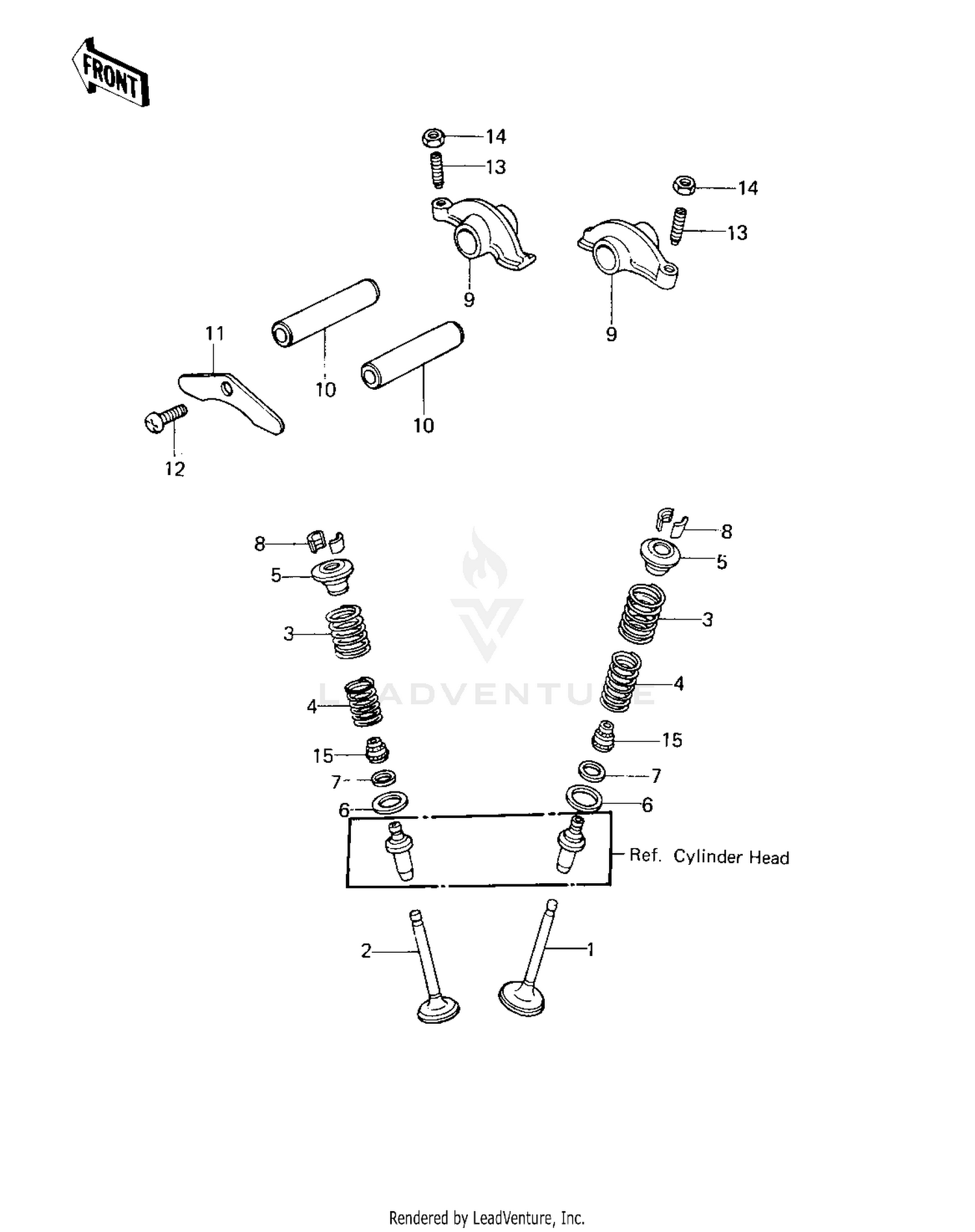 ROCKER ARMS/VALVES ('80 D1)