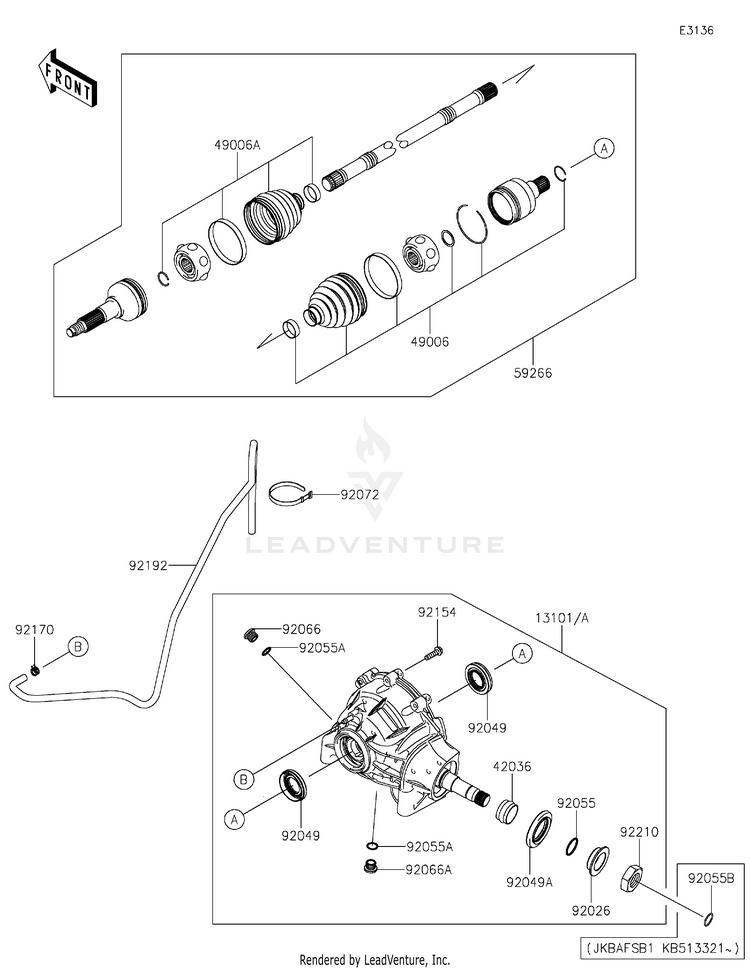 Drive Shaft-Front Schematic