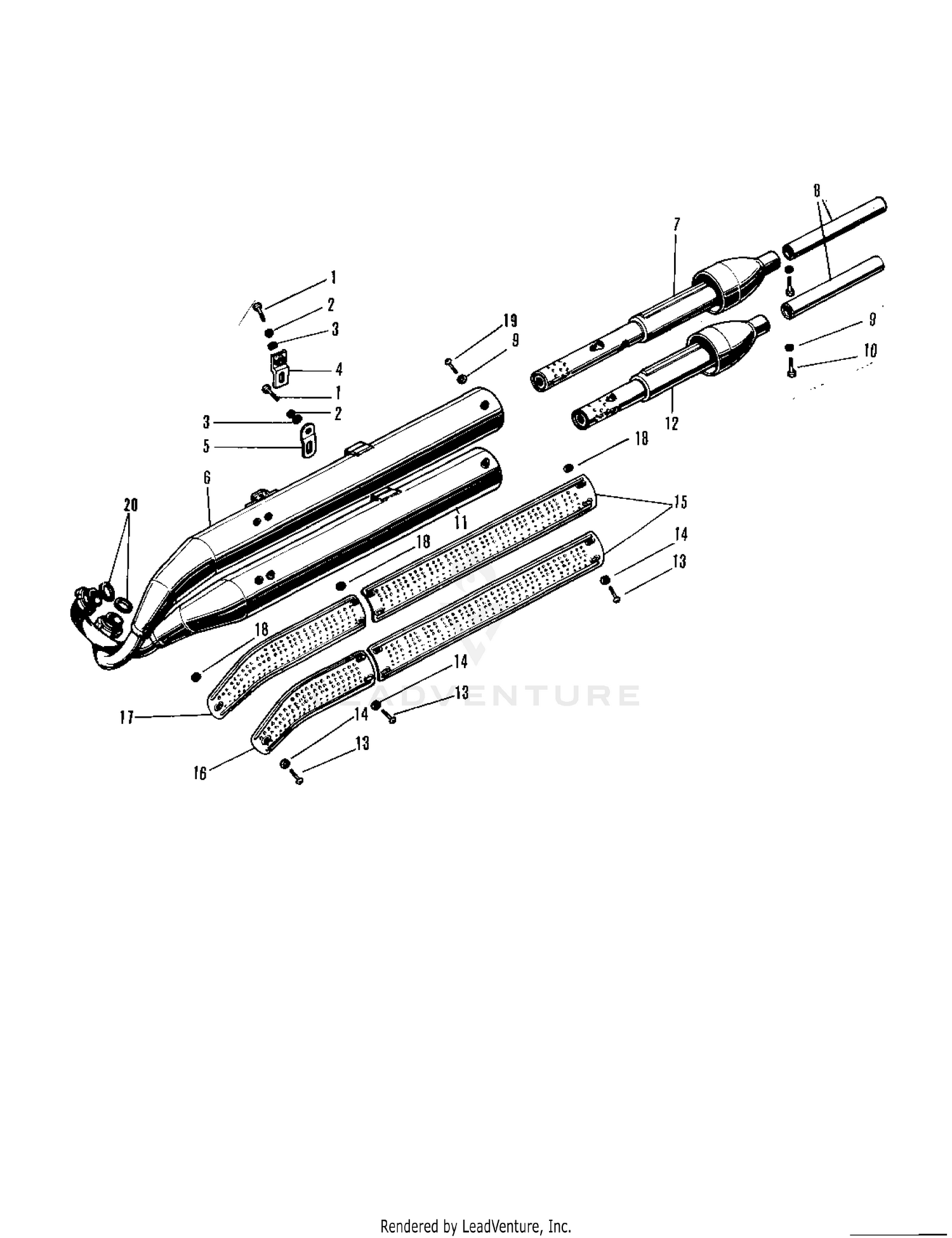 MUFFLER/SPARK ARRESTER A1SS-B, A7SS-B