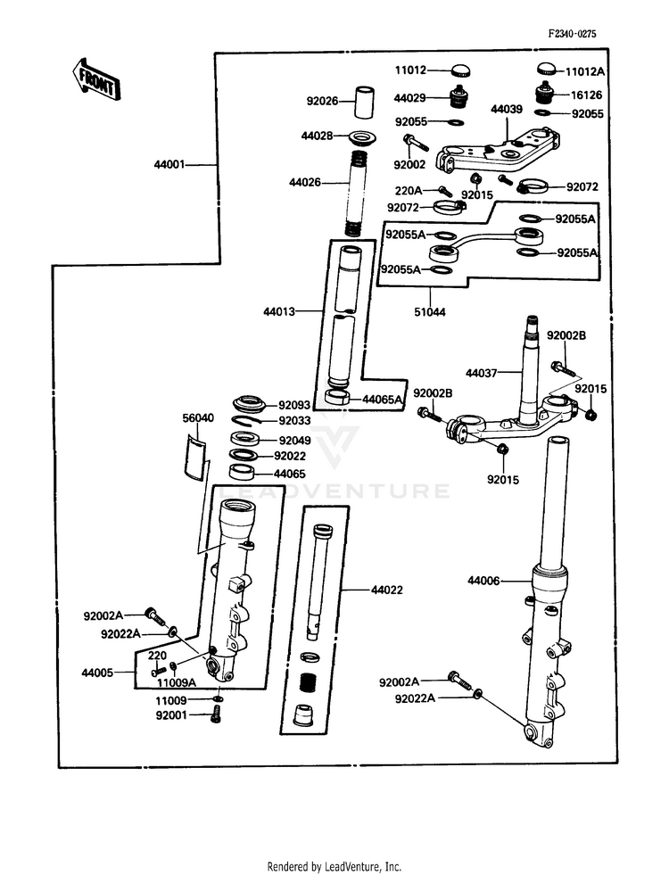 Front Fork Schematic