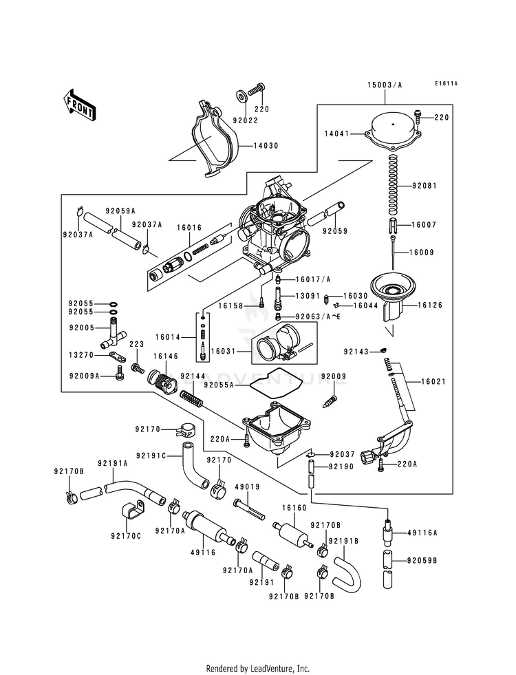 Carburetor (Lf400ae532918-) Schematic