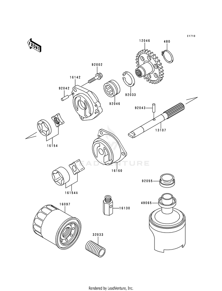 Oil Pump/Oil Filter Schematic