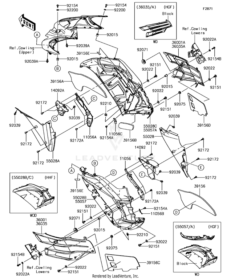 Cowling(Center) Schematic