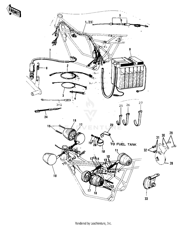 Chassis Electrical Equipment ('72-'73 F9 Schematic