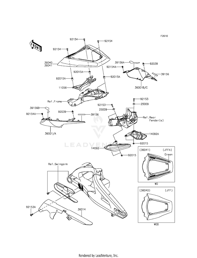 Side Covers/Chain Cover Schematic