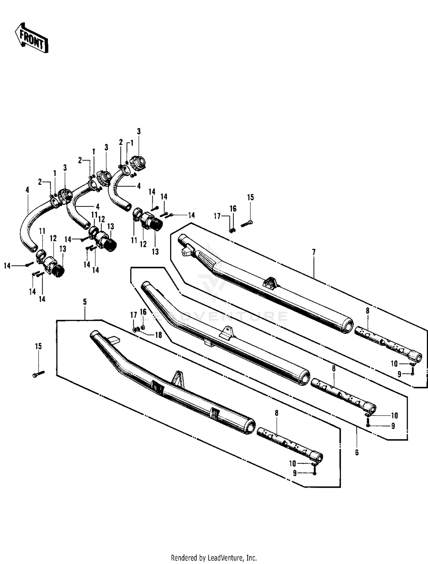 MUFFLERS ('69-'72 H1/A/B/C)
