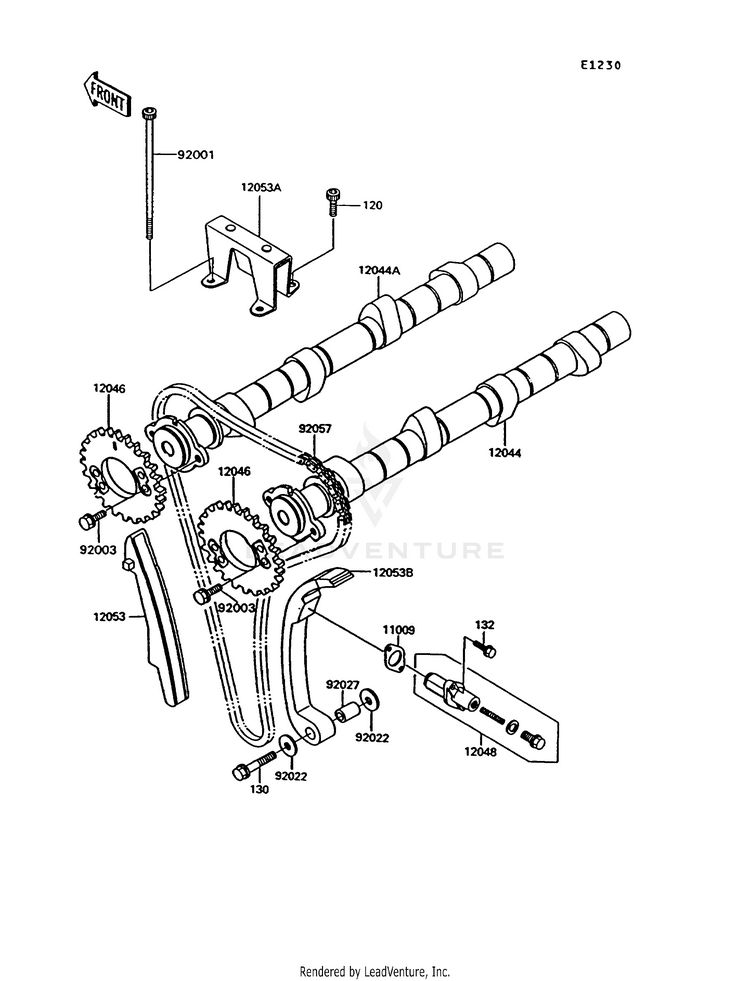 Camshaft(S)/Tensioner Schematic