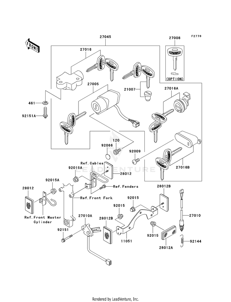 Ignition Switch/Locks/Reflectors Schematic
