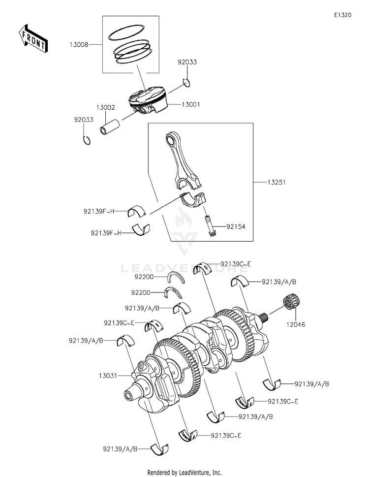 Crankshaft/Piston(S) Schematic