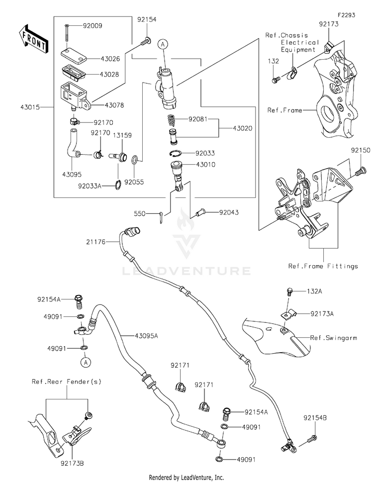 Rear Master Cylinder Schematic