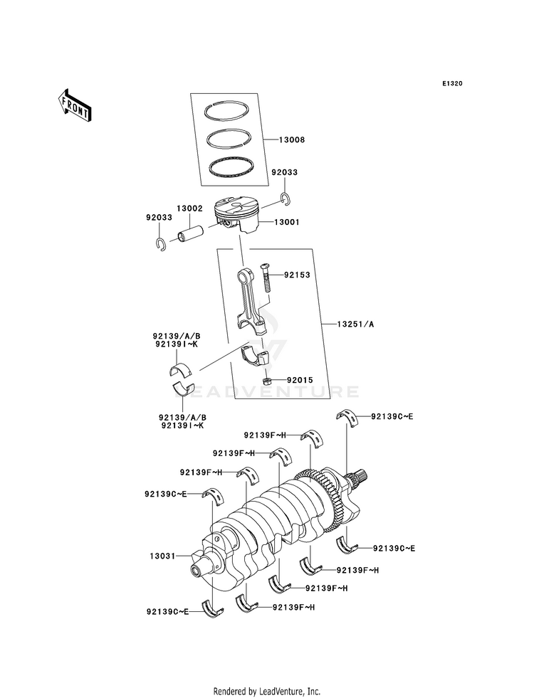 Crankshaft/Piston(S) Schematic