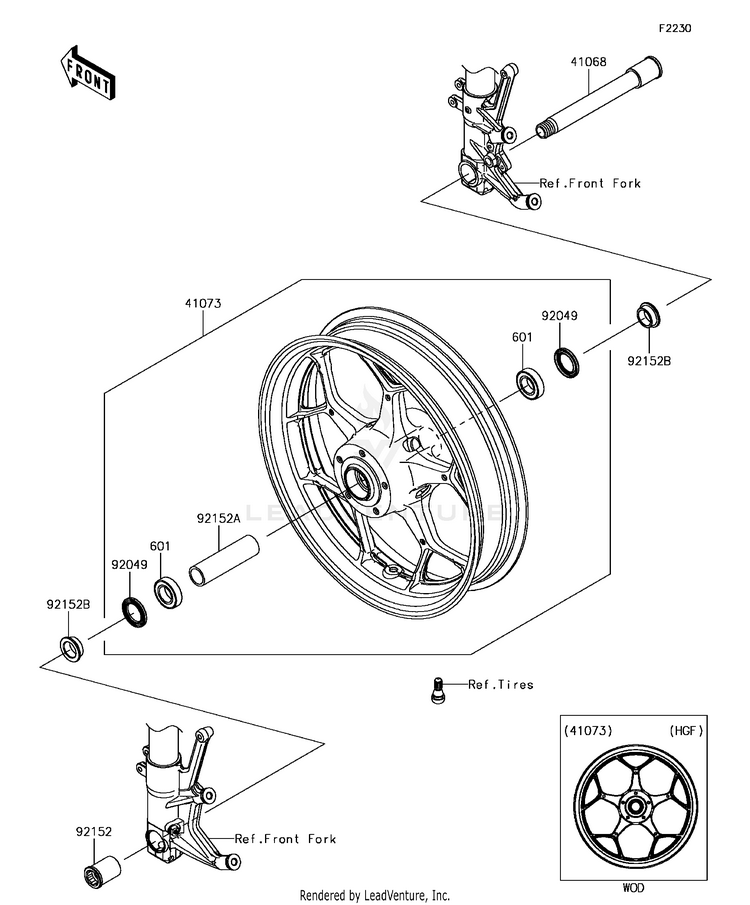 Front Wheel Schematic