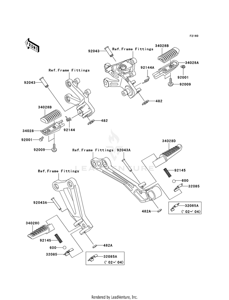 Footrests Schematic
