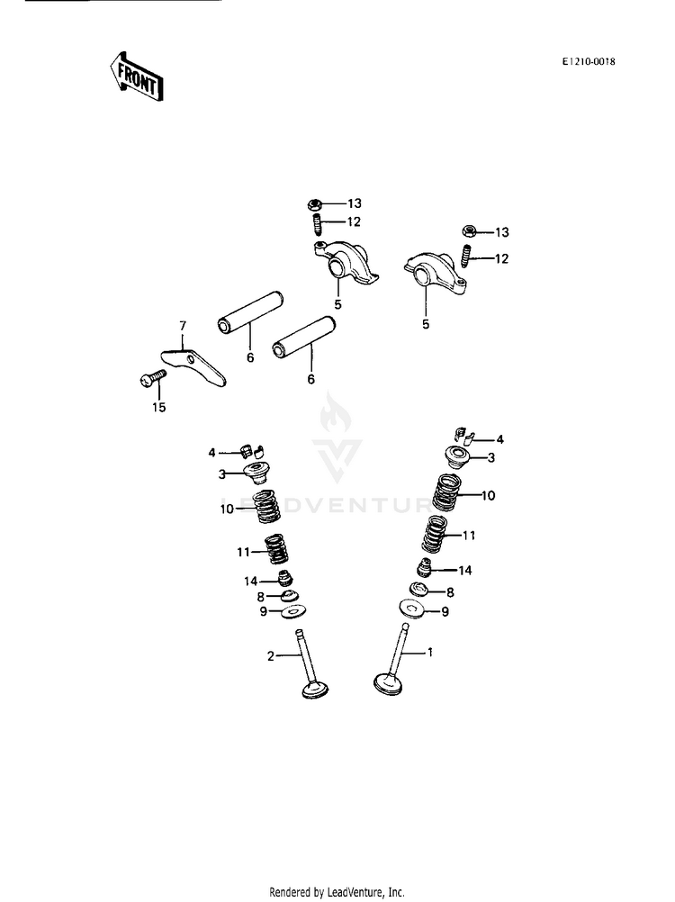 Rocker Arms/Valves Schematic