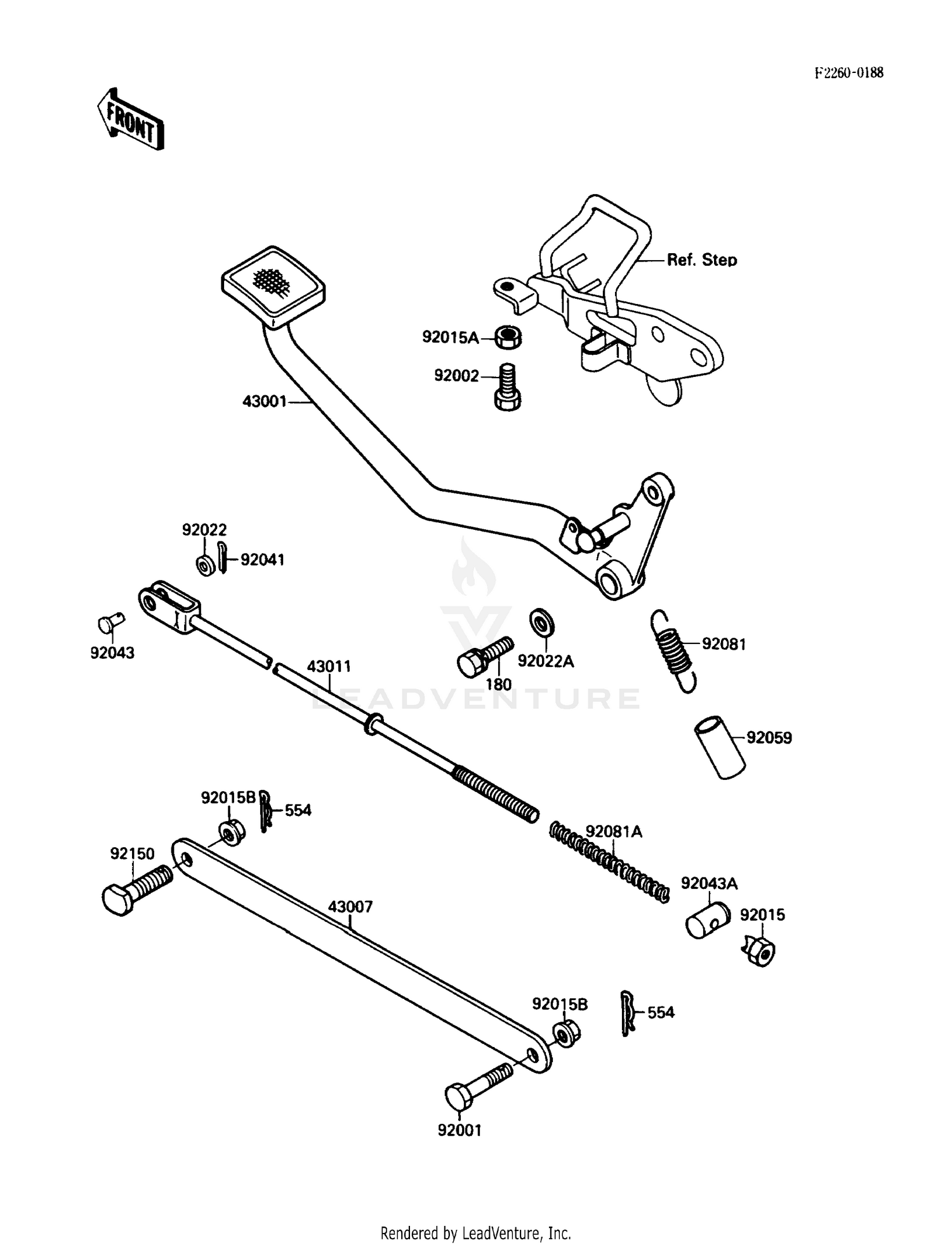 BRAKE PEDAL/TORQUE LINK