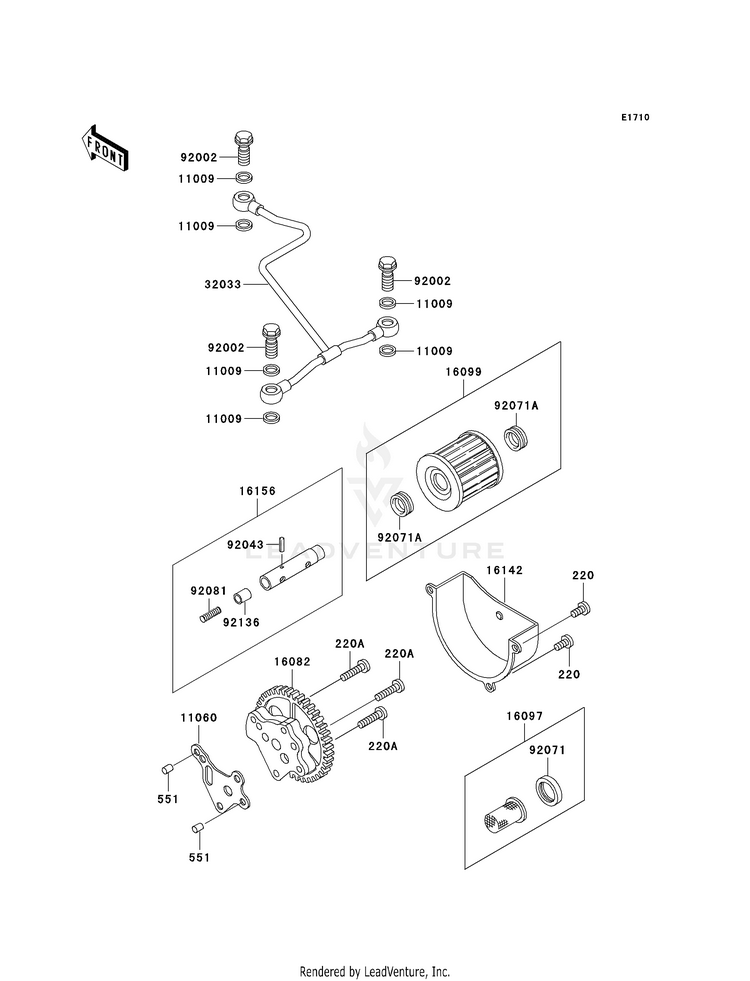 Oil Pump/Oil Filter Schematic