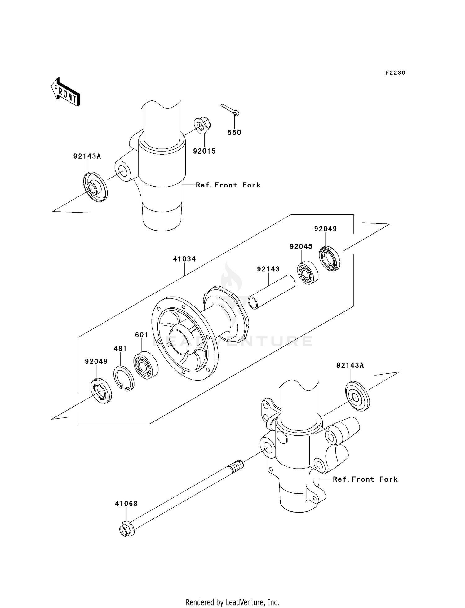 FRONT HUB