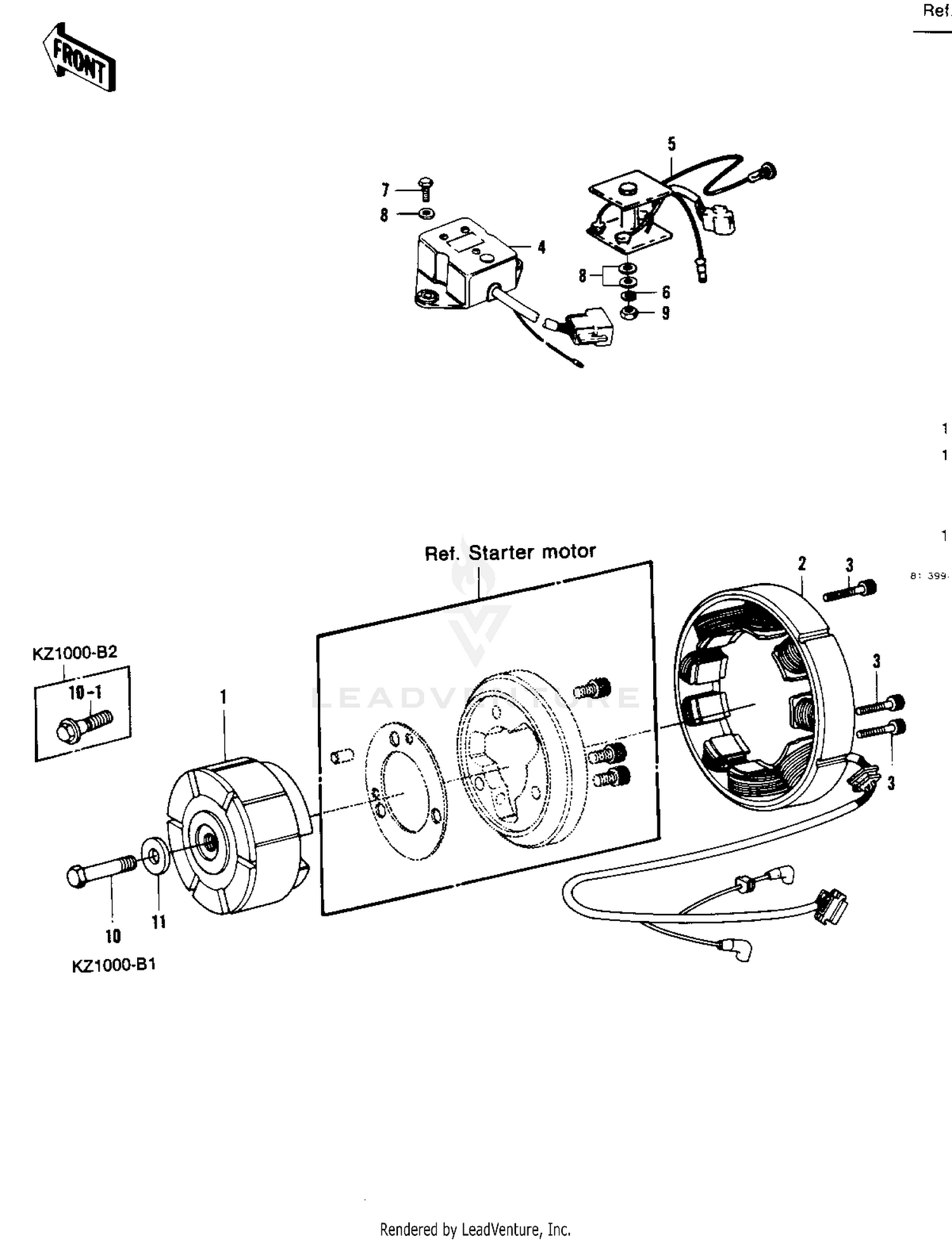 GENERATOR/REGULATOR ('77-'78 B1/B2)