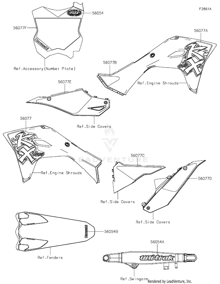 Decals(Mrfan) KX450MRFAN KX450 50th Anniversary Edition (2024) Schematic