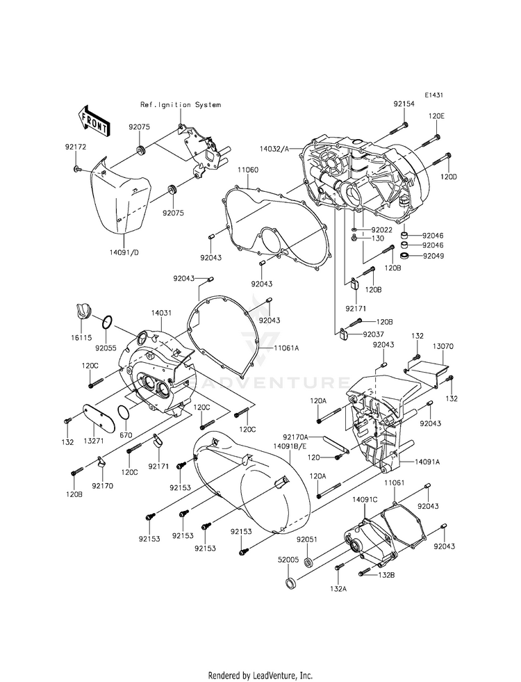 Engine Cover(S) Schematic