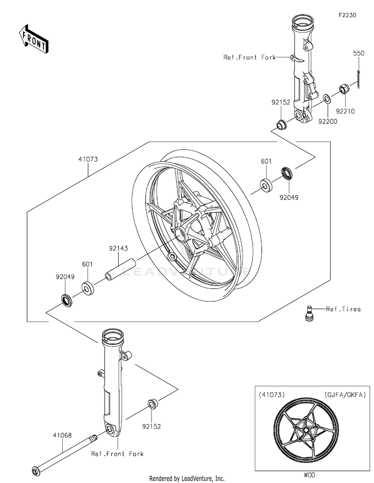 Front Wheel Schematic
