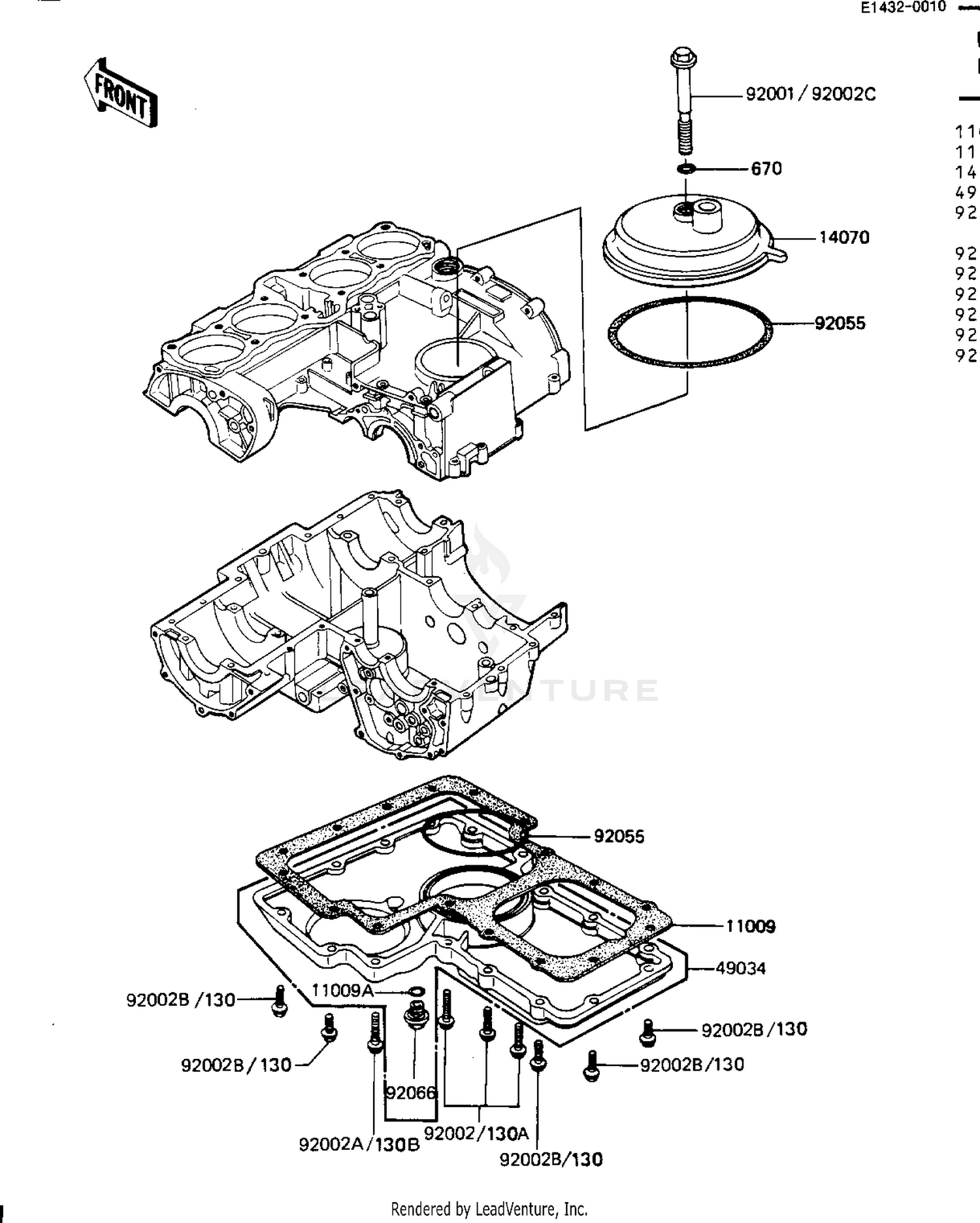BREATHER COVER/OIL PAN