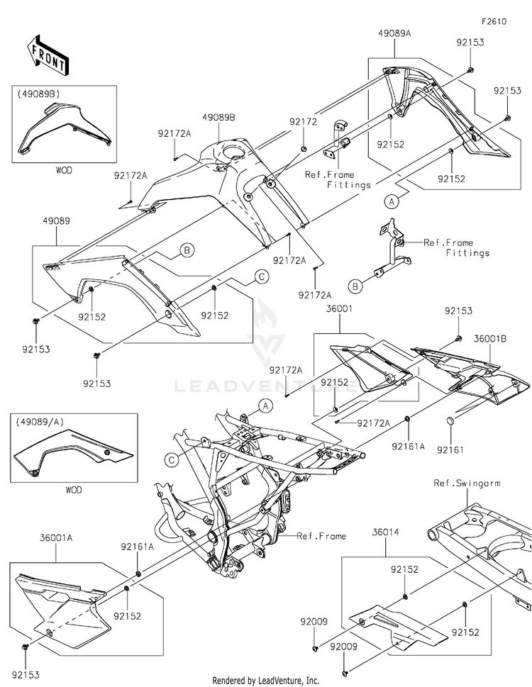 Side Covers/Chain Cover Schematic