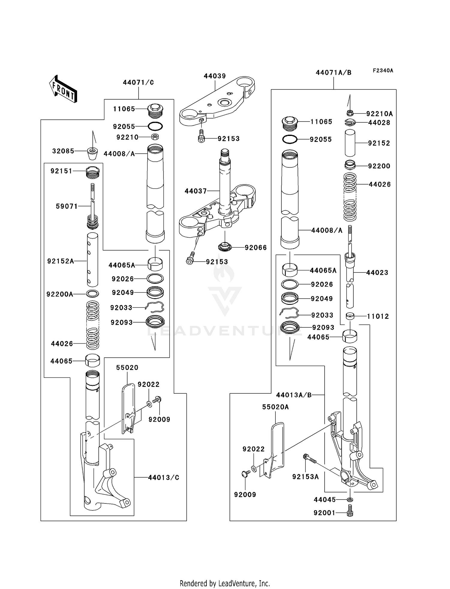 FRONT FORK (B7F/B7FA/B8F/B8FA)