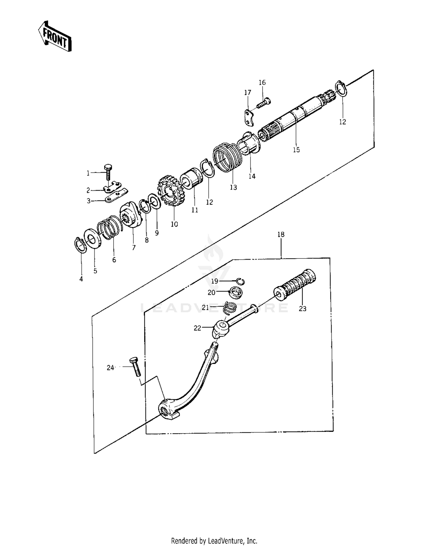 KICKSTARTER MECHANISM
