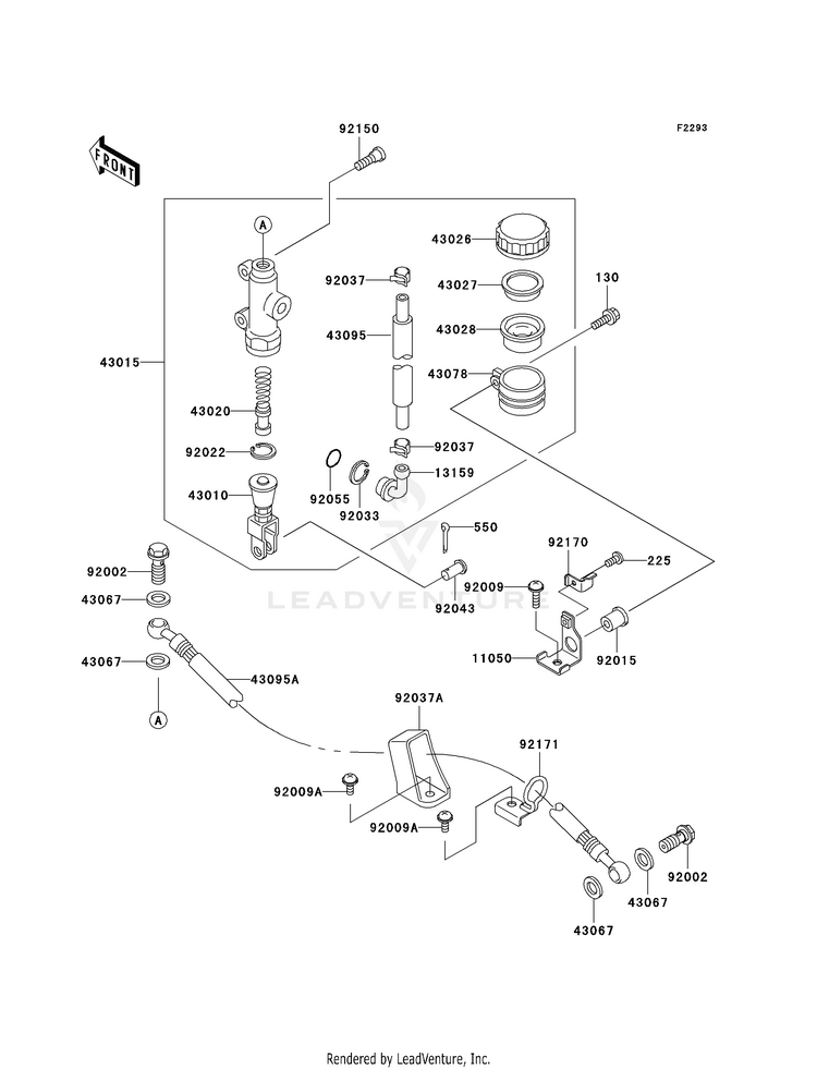 Rear Master Cylinder Schematic