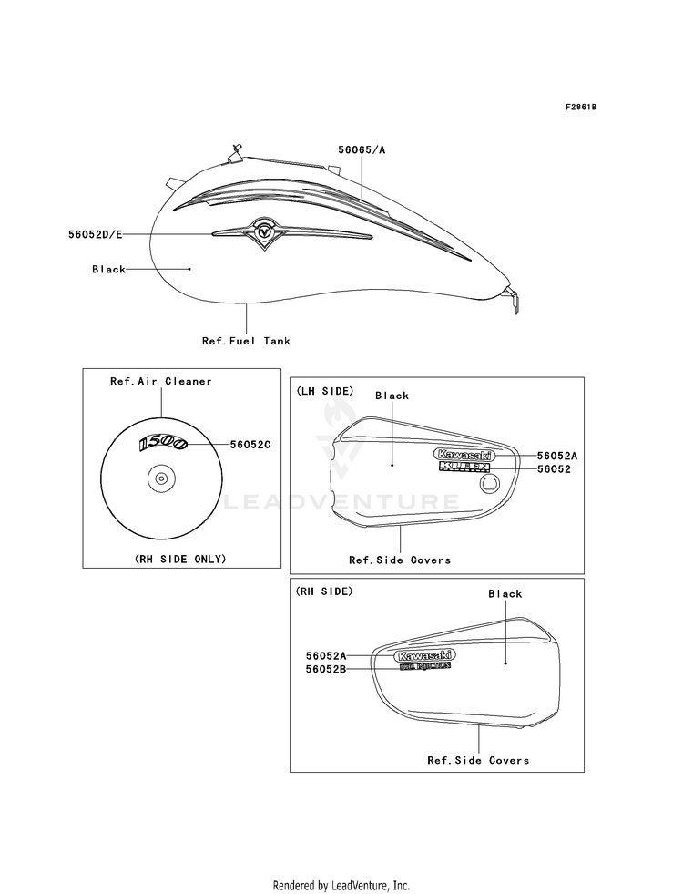 Decals (Black)(Vn1500-P1) Schematic